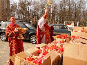 Освящение пасхальных даров